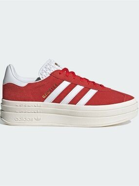 Adidas Gazelle Bold in Red/White